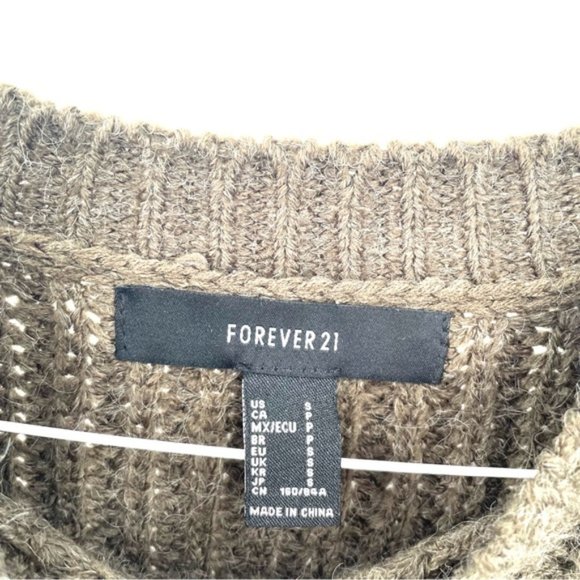 Forever 21 Olive Green Knit Olive Green Sweater - Picture 3 of 4